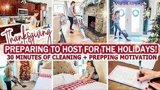 *NEW* THANKSGIVING CLEANING + PREPPING MOTIVATION | PREPARE TO HOST FOR THE HOLIDAYS WITH ME