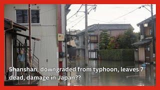 Shanshan, downgraded from typhoon, leaves 7 dead, damage in Japan || #japan #news #pakistan