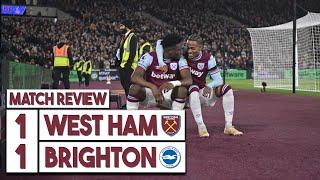 West Ham 1-1 Brighton highlights | Kudus scores for Hammers after Fabianski howler