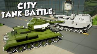 MULTIPLAYER CITY TANK BATTLE! - Brick Rigs Multiplayer Gameplay & Challenge