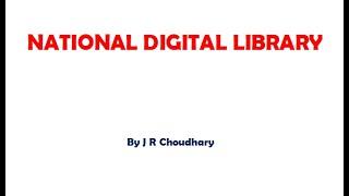 National Digital Library By Sh Jagga Ram Choudhary, GPC Sirohi