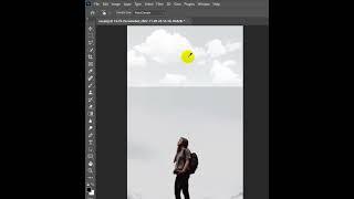 How to cut out cloud in Photoshop Short Photoshop Tutoria  #shorts