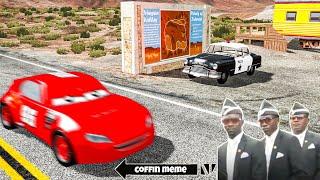 Life is a Highway / Cars Movie Remake - BeamNG.drive COFFIN DANCE | Beamng drive movie