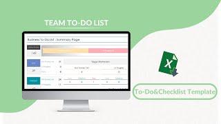 Team To Do List Excel Template