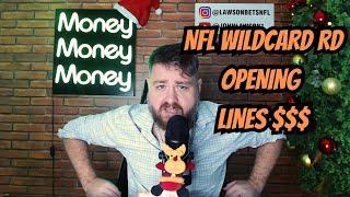 NFL WILDCARD ROUND OPENING LINES $$$