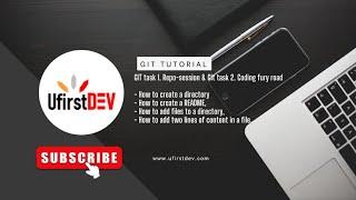 GIT task 1 & 2 | How to create a directory and README, add files, add two lines of content in a file