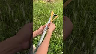 Handmade bamboo slingshot #shorts #bamboo #carft