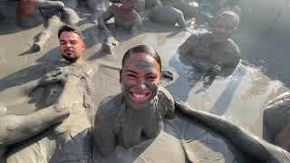 BATHING IN A MUD VOLCANO - Volcan El Totumo Colombia