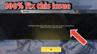 How To Fix Download Configuration Failed Error Call Of Duty Mobile | codm | hindi | urdu