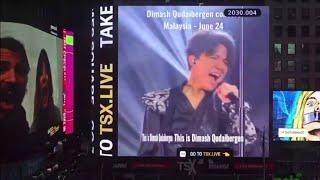 Dimash Universe on Times Square New York