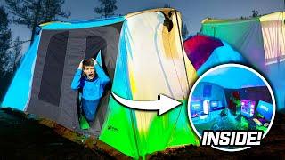 I Built the WORLDS COOLEST Gaming Fort! *DREAM Gaming Setup*