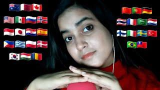 ASMR *Good Evening* in 35+ Different Languages wuth Inaudible Whisper