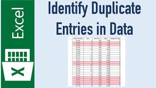 Find Duplicate Entries in Excel