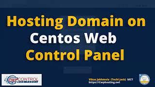 Hosting Domain on Centos CWP Web Server - Centos-Web Control Panel