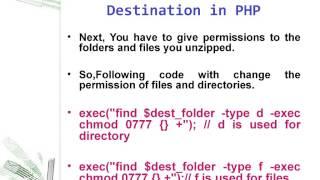 How to Unzip File and Move to PHP