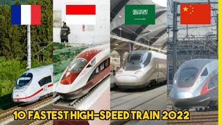 10 FASTEST HIGHSPEED TRAIN IN THE WORLD 2022