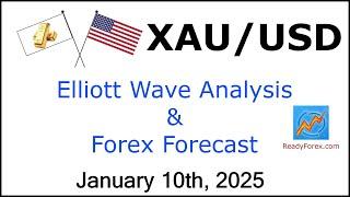 XAUUSD Elliott Wave Analysis | Gold Analysis | January 10, 2025 | XAUUSD Analysis Today