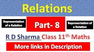 Relations | Class 11th Maths | R D Sharma Solution | Dhanpat Rai Publication | Chapter 2 | Part 8