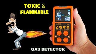 Toxic & Flammable 4-in-1 Gas Monitor Detector ~ For Home Or On The Job