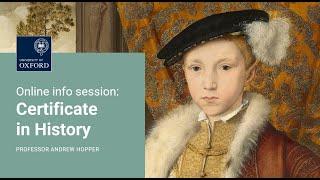 Certificate in History | Online information session