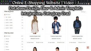 Online E-Shopping Website Using Asp.Net C# & Sql Server | E-Commerce Website | Video - 1