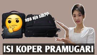 Isi Koper dan Tas Pramugari