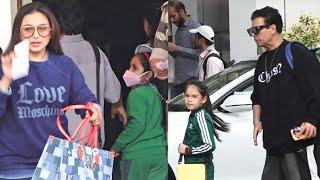 Rani Mukerji With Daughter Adira & Karan Johar With Family Spotted Kalina Airport