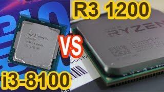 4-Core i3-8100 vs Ryzen 3 1200 (Overclocked) -- The Better Gaming CPU is...