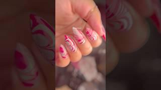 Easy water marble nail art design for beginners #shorts #nailart #naildesign #youtubeshorts