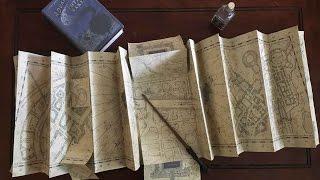 DIY Marauder's Map - FULL SIZE Replica!