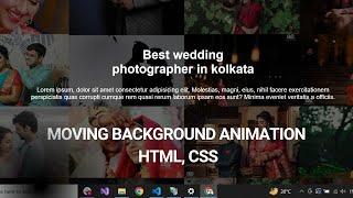 Moving background animation with  CSS