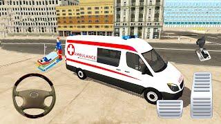 Direksiyonlu Ambulans oyunu 3D #41 American Ambulance Simulator - Ambulans oyunları Android Gameplay