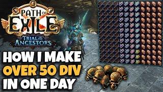 [POE 3.22] How I Make Over 50 Divines Per Day - My Full Juicing Setup Explained - HH In One Weekend