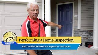 Performing a Home Inspection with InterNACHI® Certified Professional Inspector CPI® Jim Krumm.