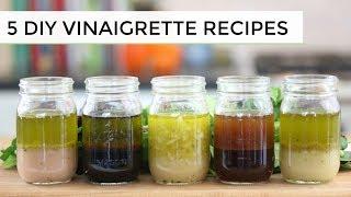 5 DIY SALAD DRESSING RECIPES | quick + easy