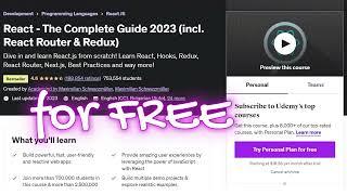 React - The Complete Guide 2023 (incl. React Router & Redux) - Maximilian Schwarzmüller