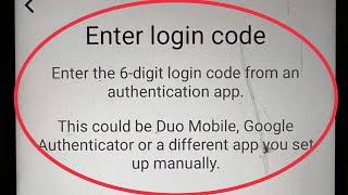 Instagram Fix Enter login code from authentication app