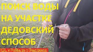 Поиск воды на участке самый проверенный ДЕДОВСКИЙ СПОСОБ.  Как найти воду с помощью рамок.