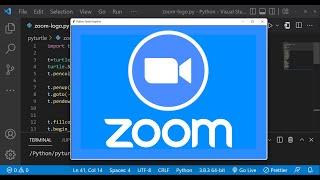 ZOOM Logo Drawing Using Python Turtle | Python For Beginners | Learnonpy |