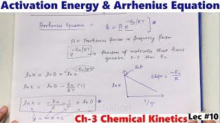 #10 Chemical kinetics | Activation Energy and Arrhenius Equation | Class 12 Chemistry