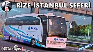 Ets 2-1.45 | MB. Travego 15 SHD | Sahil Seyahat | Rize-İstanbul Seferi | Bölüm-1 #g29 #bus #sahil