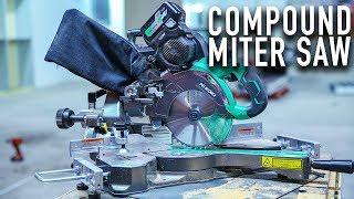 NEW HiKOKI 36v, 185mm Cordless Slide Compound Mitre Saw C3607DRA - IN ACTION