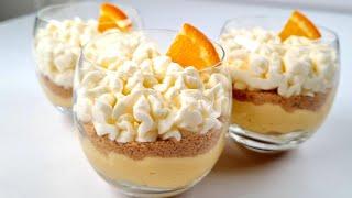 Orange dessert cups in 5 minutes! No bake orange dessert 