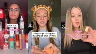 Grwm TikTok storytimes #grwm  #notmine #storytime #tiktok #nocopyrightmusic #makeupstorytime