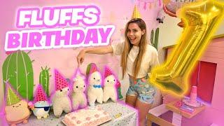 THROWING A SURPRISE BIRTHDAY PARTY FOR MY CRAZY LLAMA !! FLUFFBEANS 1st BIRTHDAY !!