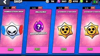 THAAANKS!!! FREE LEGENDARY GIFTS HYPERCHARGE GIFTS BRAWL STARS UPDATE!!