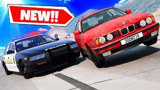 Running From The Police in a CLAPPED OUT BMW in BeamNG Drive Mods!