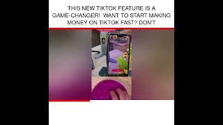  This NEW TikTok feature is a GAME-CHANGER!  Want to start making money on TikTok fast? Don't