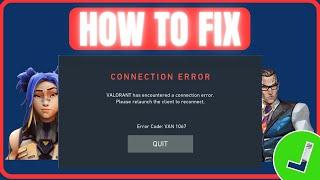 Fix Valorant Error Code VAN 1067 | How To Fix Valorant Conneciton Error