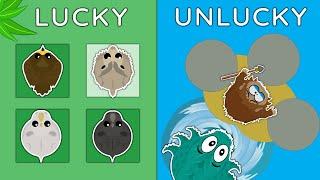 LUCKY vs UNLUCKY PLAYERS in MOPE.IO